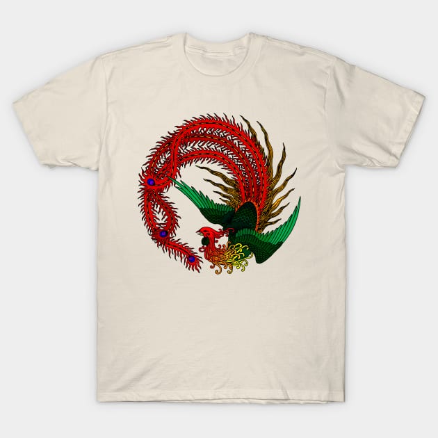 The Red Phoenix T-Shirt by Griffen